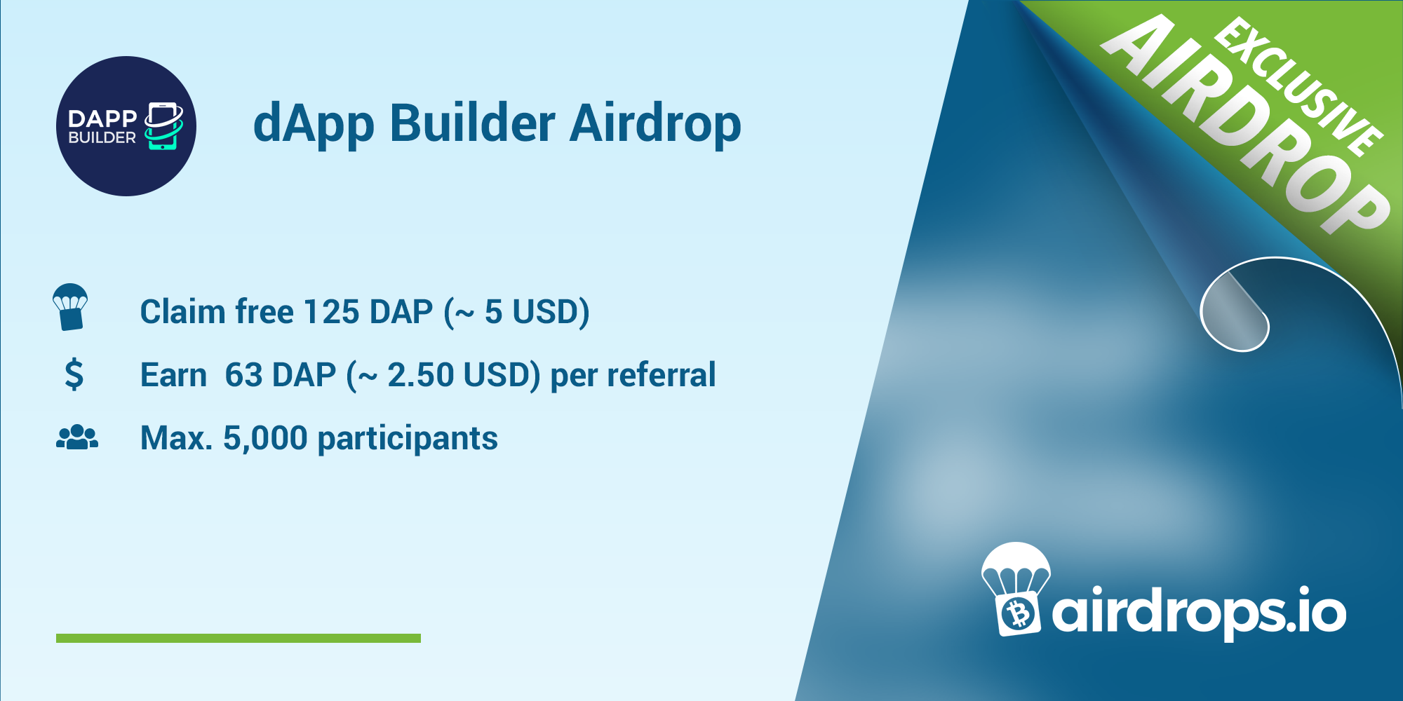 dApp Builder Airdrop » Claim 125 free DAP tokens (~ $5 ...